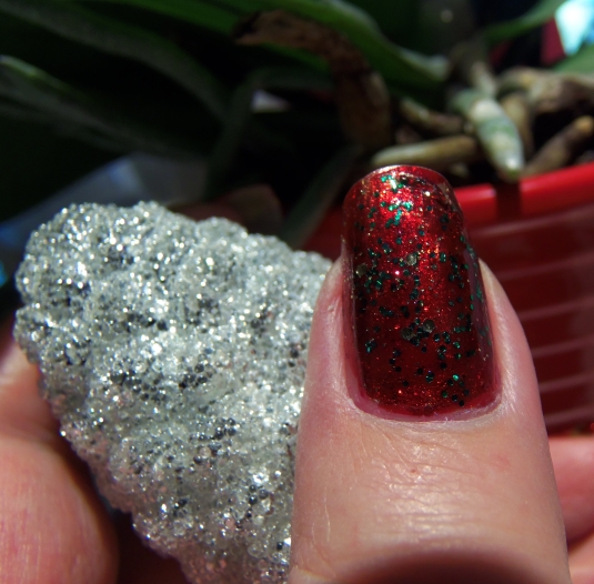 11 - Opal's Gems - Christmas Wrap nails